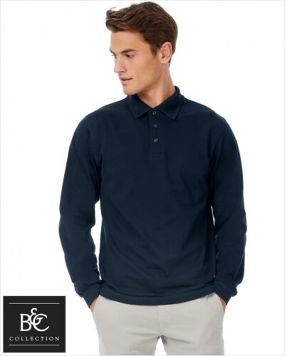 Polo Męskie z długimi rękawami Safran Pure LS