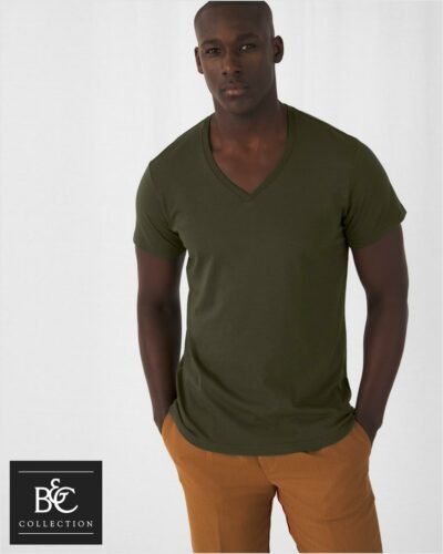 T-shirt męski B&C Organic Inspire V-neck