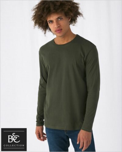 T-shirt męski z długimi rękawami B&C #E150 LSL