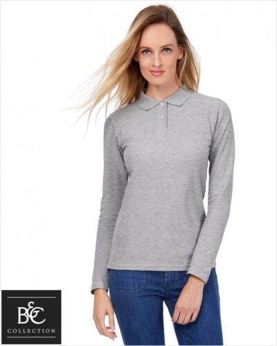 Polo Damskie z długimi rękawami ID.001 Piqué LS