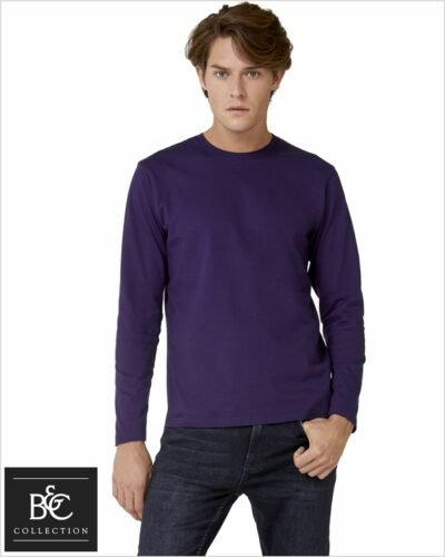 T-shirt męski z długimi rękawami B&C #E190 LSL