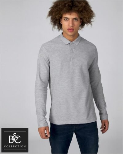 Polo Męskie z długimi rękawami ID.001 Piqué LS