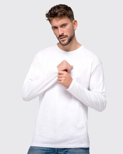 T-Shirt męski JHK Regular z długim rękawem